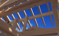 Каркас фахверк - сложное сооружение из клееной древесины